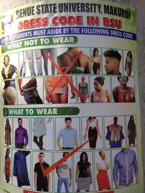 Strict Nigerian university dress code